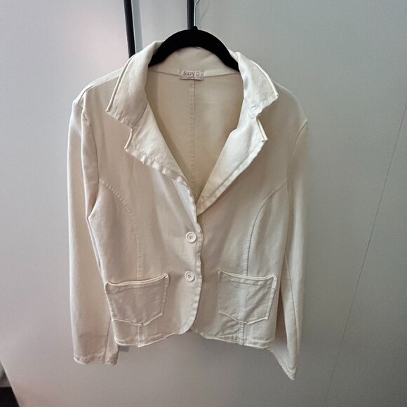 Cream Blazer - Picture 1 of 3